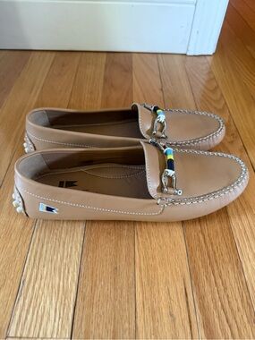 Riomar Women's Tan Leather Loafers with Bit Hardware Size US 9/ 39.5 - Paid $209